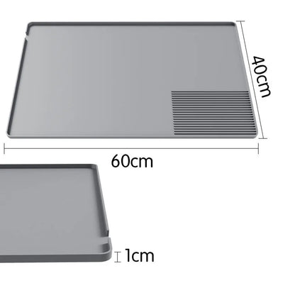 Coffee Machine Silicone Mat Tray | Drain Pad for Bar, Fruits, Vegetables, & Coffee Powder | Dining Table Insulation Protection