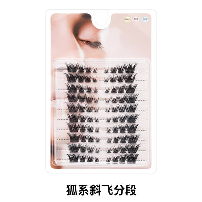 Individual Lash Extensions Kit – DIY Cluster Eyelash Book, False Lashes for Home Makeup