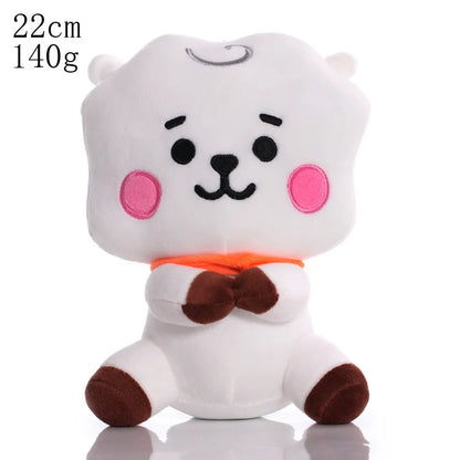 BTed 21 Plush Toys – Kawaii Mini Anime Keychain Pendant, Soft Stuffed Animal Doll Gift for Kids (12–22cm)