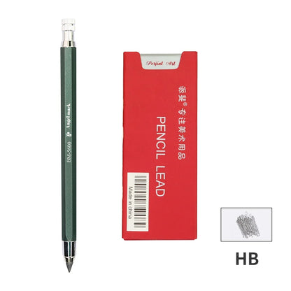 5.6mm Mechanical Pencils & Charcoal Graphite Leads – HB to 14B Soft, Medium, Hard Sketch Drawing Lead Core