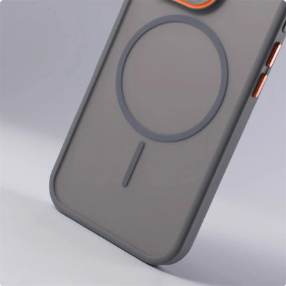 Luxury Matte Translucent MagSafe Case — Shockproof Wireless Charging Cover for iPhone 12–17 Pro/Max/Plus