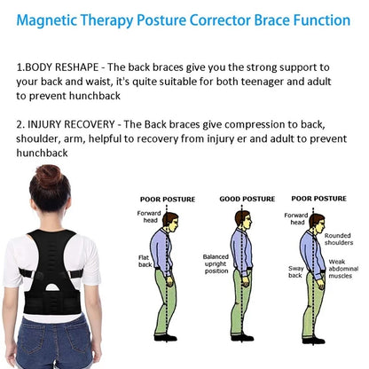 Back Waist Posture Corrector — Adjustable Lumbar Brace & Spine Support Vest for Adults | Comfortable Back Pain Relief Trainer