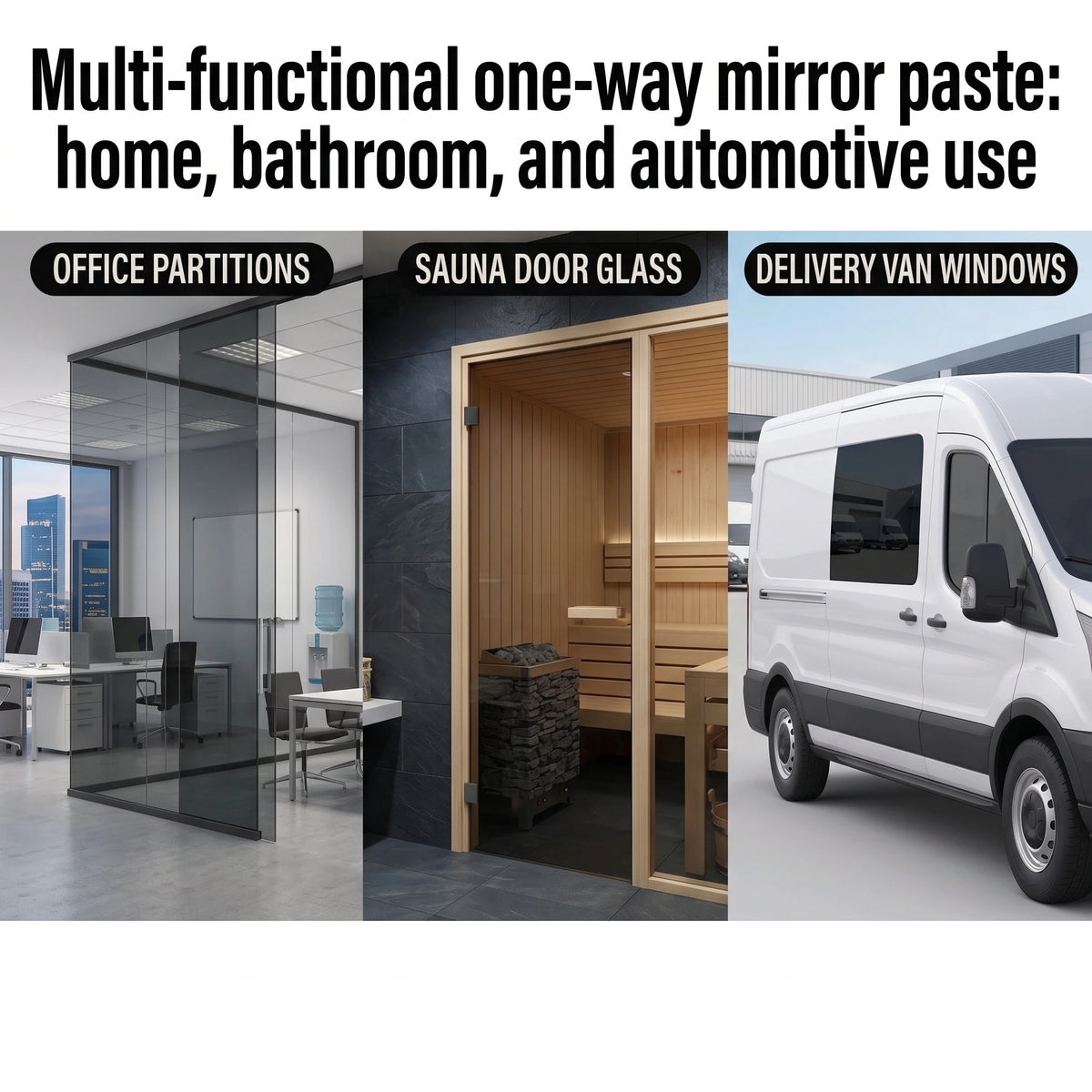 Glass Reflective Privacy Protection Paste - Anti-Peeping Window Film Cleaner for Car and Home Security