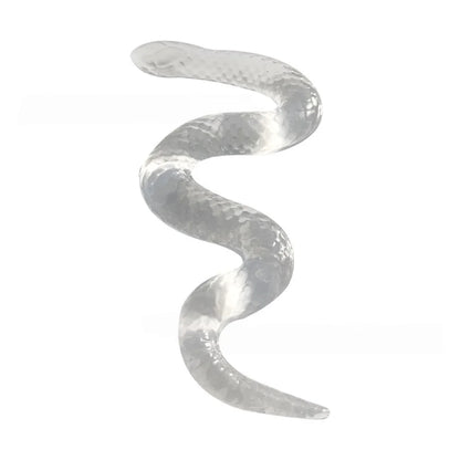 Transparent Snake Squishy Toy - Soft TPR Stress Relief Squeeze Figurine