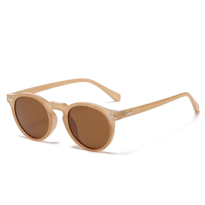 Retro Round Polarized Sunglasses – Vintage Fashion Shades for Men & Women, Driving Eyeglasses