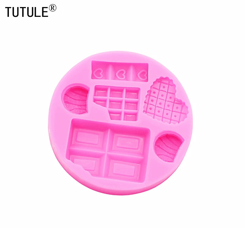 Cartoon Ice Cream & Candy Silicone Mold: DIY Handmade Chocolate Craft for Dessert Decoration - Baking Gadgets