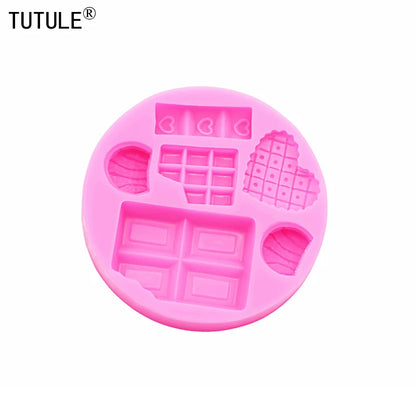Cartoon Ice Cream & Candy Silicone Mold: DIY Handmade Chocolate Craft for Dessert Decoration - Baking Gadgets