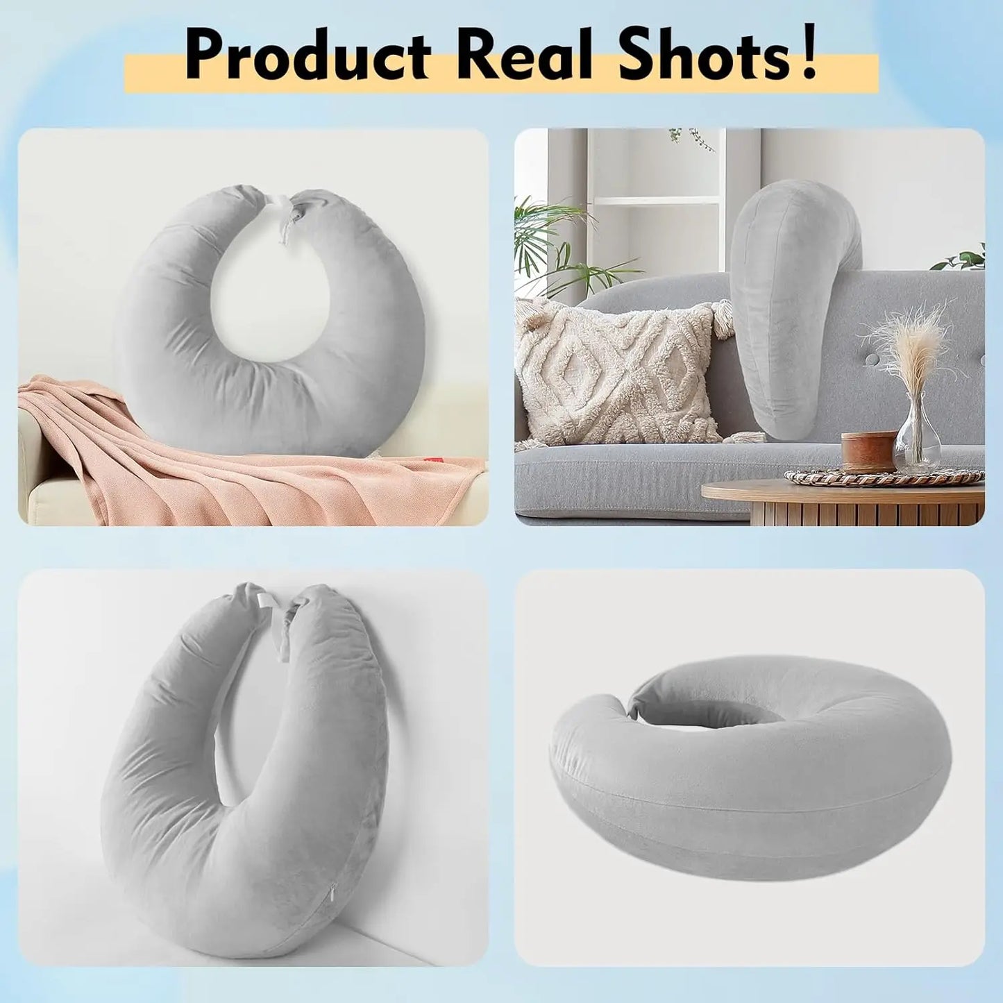 Reading & Gaming Arm Support Pillow – Soft Portable Desk Cushion for Comfort While Watching TV, Traveling, Crocheting & Relaxing Use