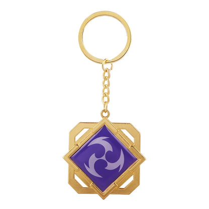 Genshin Impact Venti Eye Keychain 1:1 – Luminous Anime Cosplay Key Ring Backpack Pendant Gaming Accessories Gift