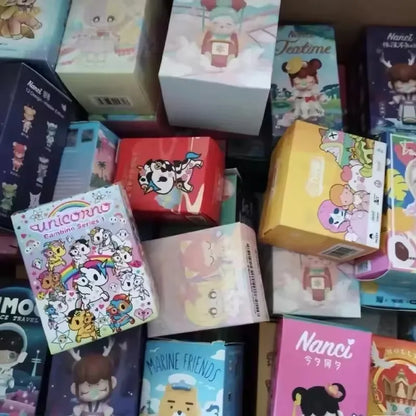 Anime Blind Box Lucky Bag - Random Unopened Collectible Figure Gift for Desktop Decoration & Collection