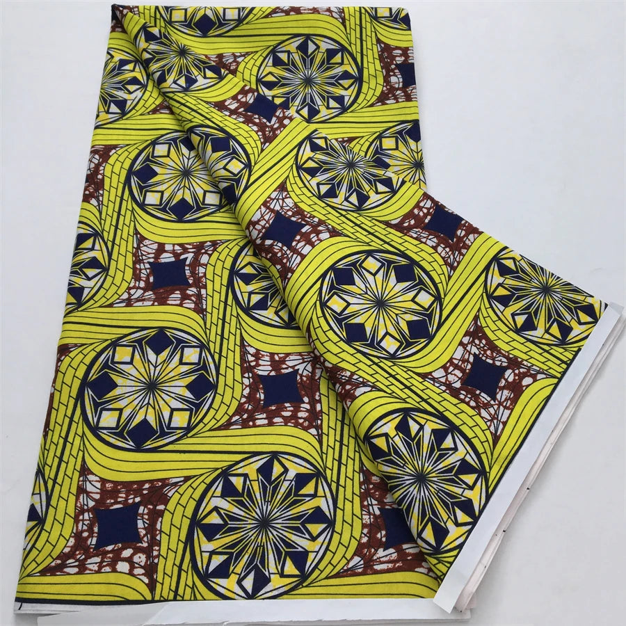 African Wax Print Fabric - Nigerian Ankara Batik Dutch Fabric for Women’s Dresses & Sewing Materials