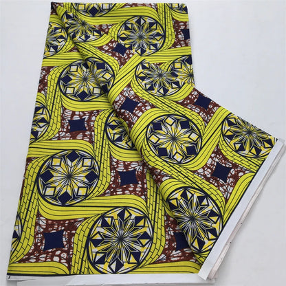 African Wax Print Fabric - Nigerian Ankara Batik Dutch Fabric for Women’s Dresses & Sewing Materials