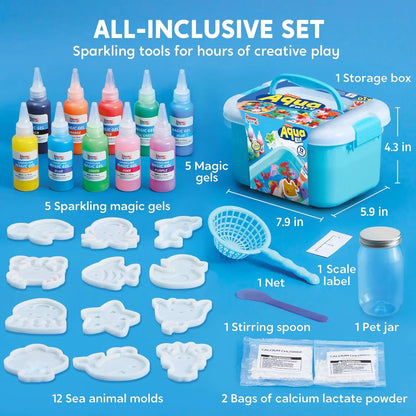 JOYFY Magic Fairy Water Gel Kit — 10-Color Gel Toy Set with Preserving Bottles for Kids Gifts & Party Favors