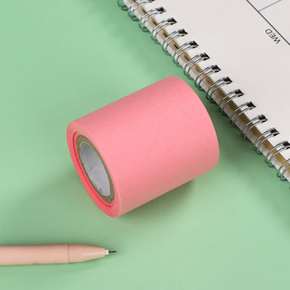 JIANWU Creative Roller Sticky Notes – Reusable Memo Notepad for Office, Diary & Message Writing Stationery Accessories