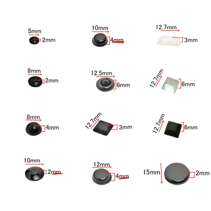 18–100Pcs Soft Silicone Anti-Slip Bumper Pads - Rubber Furniture Feet, Cabinet Dampers, Drawer & Door Cushion Protectors