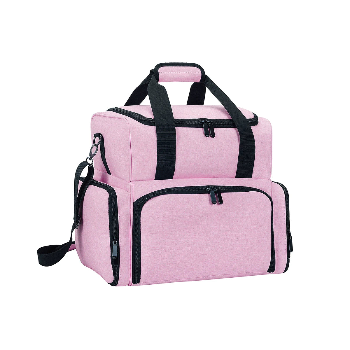80 Bottle Nail Polish Organizer Case - Large Capacity Portable Travel Storage with 2 Removable Bags for Women