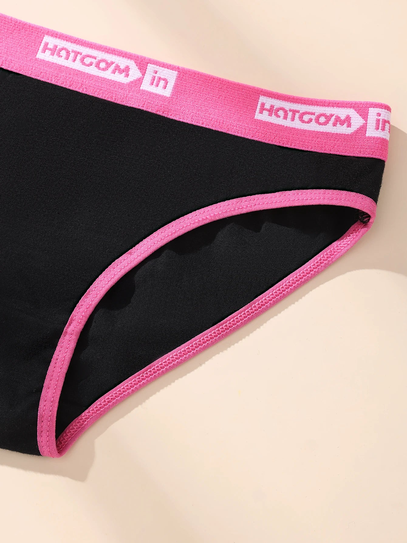6 Pcs Women’s Cotton Panties Set - Soft Breathable Stretch Briefs Sexy Black Underwear Female Lingerie