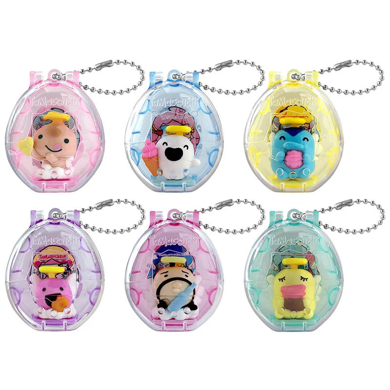 Bandai Tamagotchi Collectible Blind Box - V1–V4 and Paradise Mini Figure Pendants, Cute Bean Dolls and Character Toys