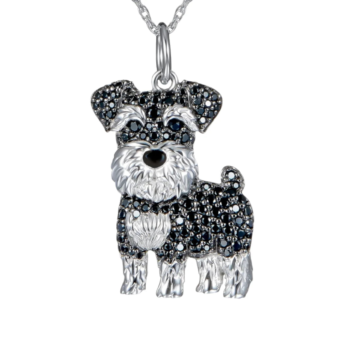 Schnauzer Dog Pendant Necklace – Cute & Elegant Puppy Jewelry for Women, Perfect Gift for Dog Lovers