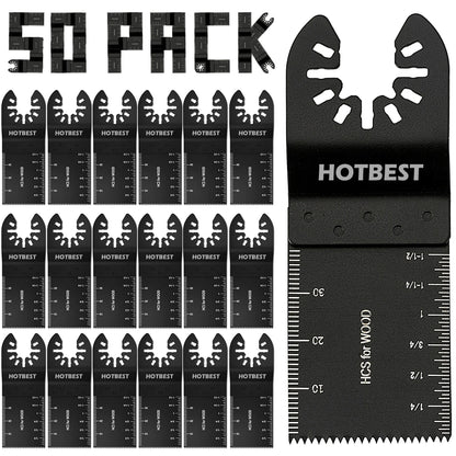 Oscillating Multi-Tool Saw Blades Set (10/60/100Pcs) – Fast Cutting Renovator Blades for Wood, Metal & Plastic Multi-Function Cutter Kit