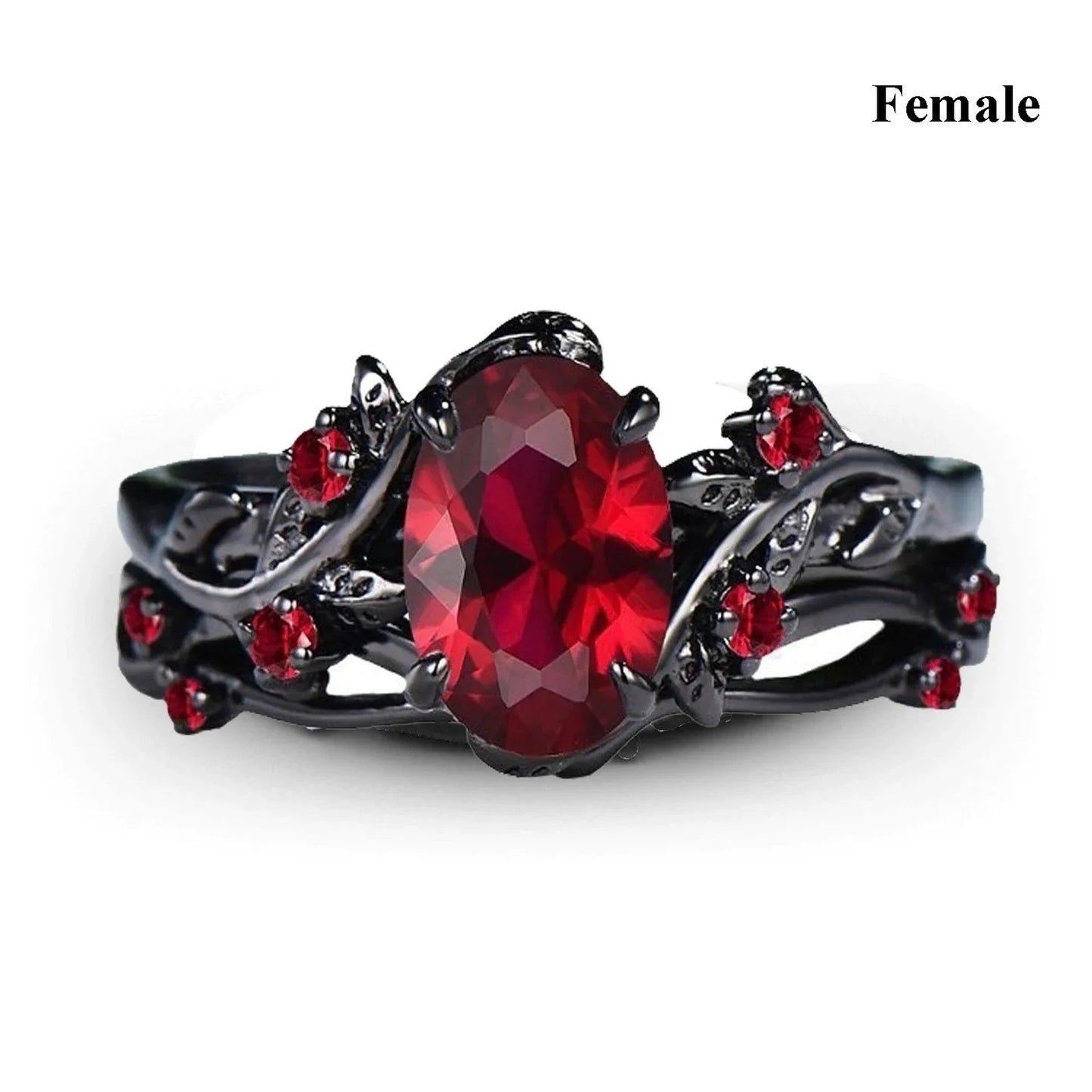 Couple Celtic Dragon Rings Set - Purple Rhinestone CZ Stainless Steel Wedding Jewelry for Men & Women