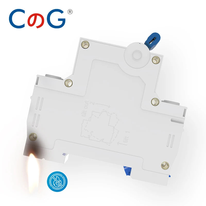 CG DZ47Z 2P DC Circuit Breaker MCB – 10A–63A 500V/1000V Din Rail Mount Switch for Solar PV System Protection Disconnect Switch