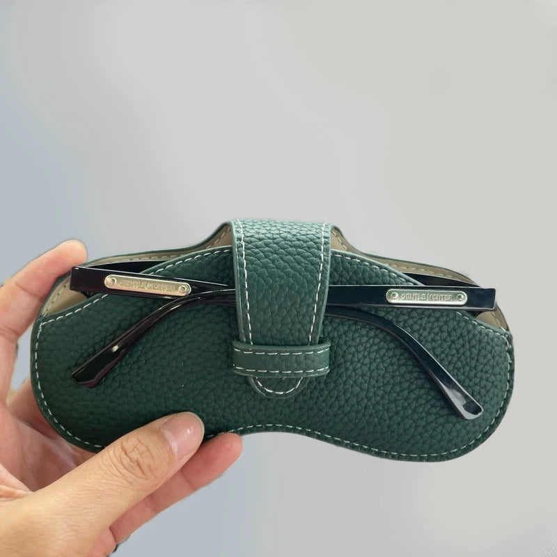 Women’s Leather Soft Glasses Case – Portable Sunglasses Protector Pouch Fashion Eyewear Storage Bag Accessory