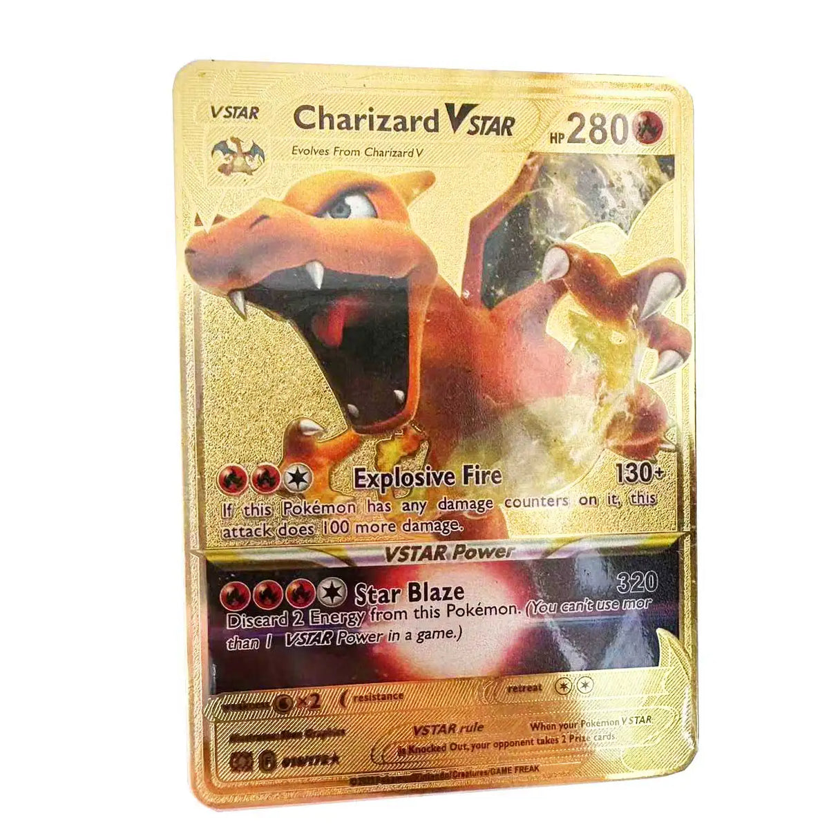 2025 Metal Pokémon Card - Arceus Charizard Mewtwo VMAX GX EX Gold Anime Collectible Card