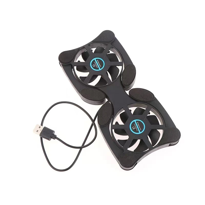 USB Mini Laptop Cooling Fan Stand - Foldable Notebook Cooler Pad, Radiator by Cooler Master, Computer Accessories