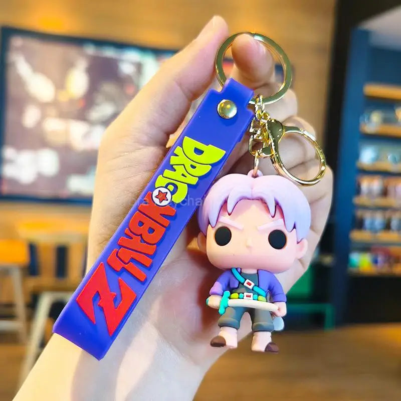 Kawaii Dragon Ball Z Keychain – Super Saiyan Goku, Bulma, Broly, Piccolo & Majin Buu Car Pendant Toy Gift