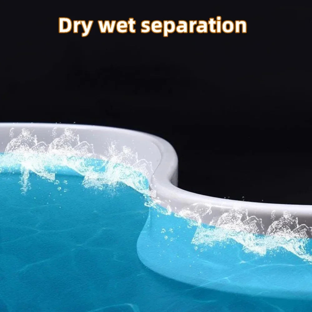 Bendable Silicone Water Retaining Strip - Bathroom Shower Barrier for Kitchen and Wet-Dry Separation
