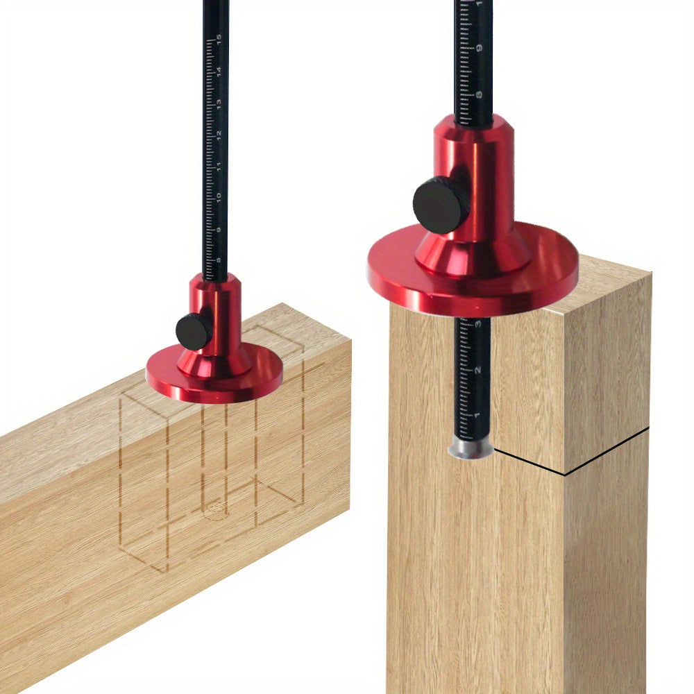 Bearing Wheel Cutter & Marking Gauge – Aluminum Dovetail Jig 1:5 1:8, Inch/MM Ruler for Soft Wood Scribing