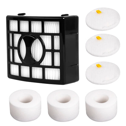 Vacuum Cleaner Foam & HEPA Filters - Replacement Filters for Shark NV350, NV600, NV650 & More