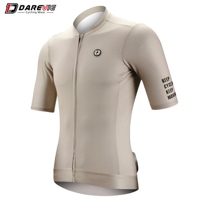 DAREVIE SPF 50+ Long Sleeve Cycling Jersey – Breathable Training Fit, Unisex Lightweight Cycling Maillot for Men & Women Small Size
