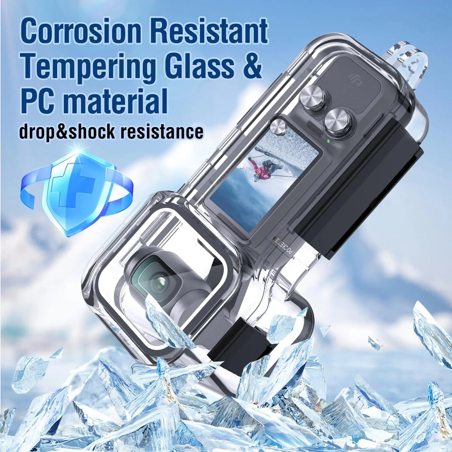 Waterproof Case for DJI Osmo Pocket 3 – 45M Underwater Diving Housing & Protective Camera Shell