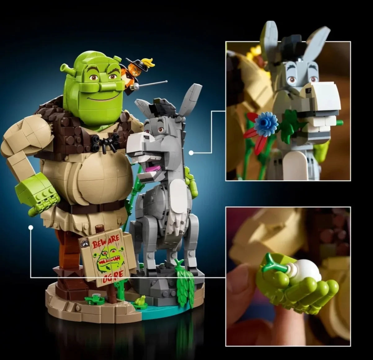 1403PCS Monster Donkey Building Block Set - Animal DIY Assembly Toy & Gift