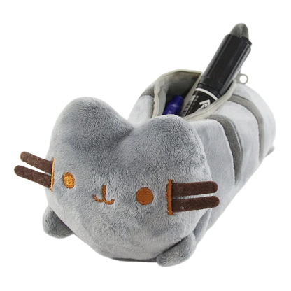 Cute Pusheen Cat Pencil Case - Large-Capacity Cartoon Stationery Organizer, Multipurpose Travel and Cosmetic Storage Pouch, Gift for Students