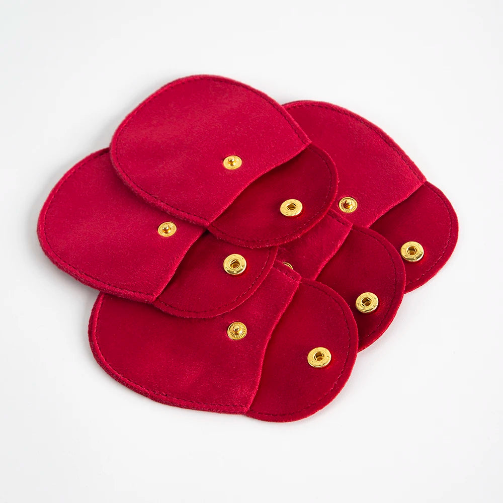 10-Pack Velvet Jewelry Snap Pouches – Gift Packaging Bags for Earrings, Necklaces, Travel & Weddings
