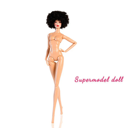 32cm Celebrity Makeup FR Supermodel Nude Doll – 1/6 BJD Movable Joints DIY Dress-Up Toy Gift