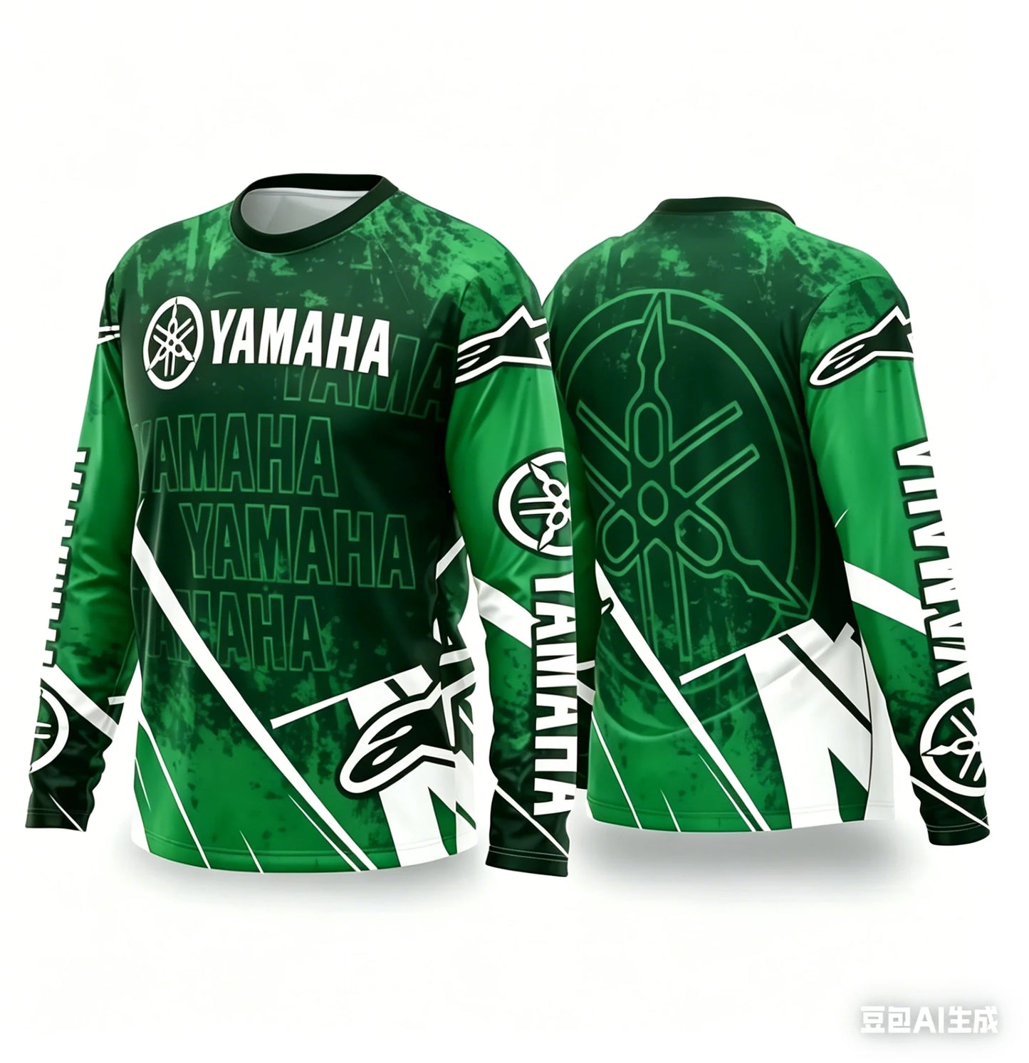 YAMAHA Motorcycle Riding Suit - Breathable Quick-Dry Long Sleeve Off-Road Racing Sportswear for Men & Women