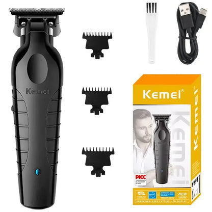 Kemei 2299 Professional Electric Hair Trimmer - Cordless Beard & Hair Clipper for Men, Rechargeable, 0mm Cutting Machine