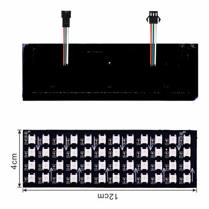 WS2812B RGB LED Pixel Display – 4x12, 8x8, 16x16, 8x32 Individually Addressable, Flexible Programmable 5V Screen