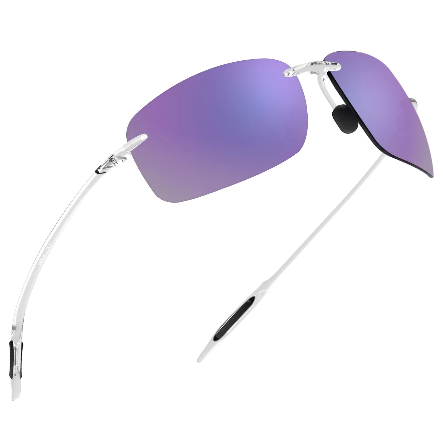 MAXJULI Polarized Sunglasses for Men & Women - Designer Fashion, Rimless Sports & Driving Eyewear (MJ8009)