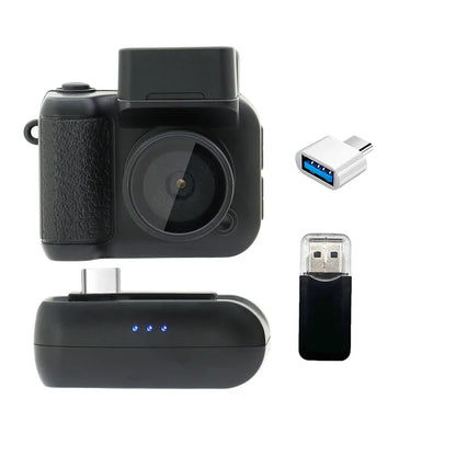 Y4000 Mini Keychain Camera - HD 1080P Portable Pocket Video Recorder with Screen & Flash Lamp