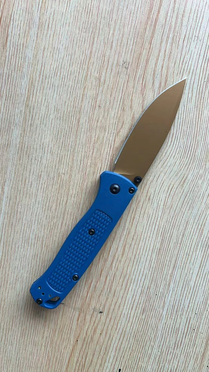 BM Bugout EDC Folding Pocket Knife – Black/White Blade Tactical Survival Knife for Outdoor, Rescue & Everyday Carry