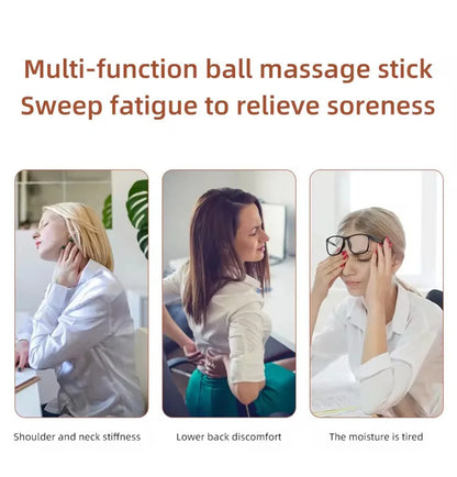 Red Light Heated Massage Device – 360 Rotating Muscle Relaxation Roller for Full Body & Anti-Cellulite Treatment
