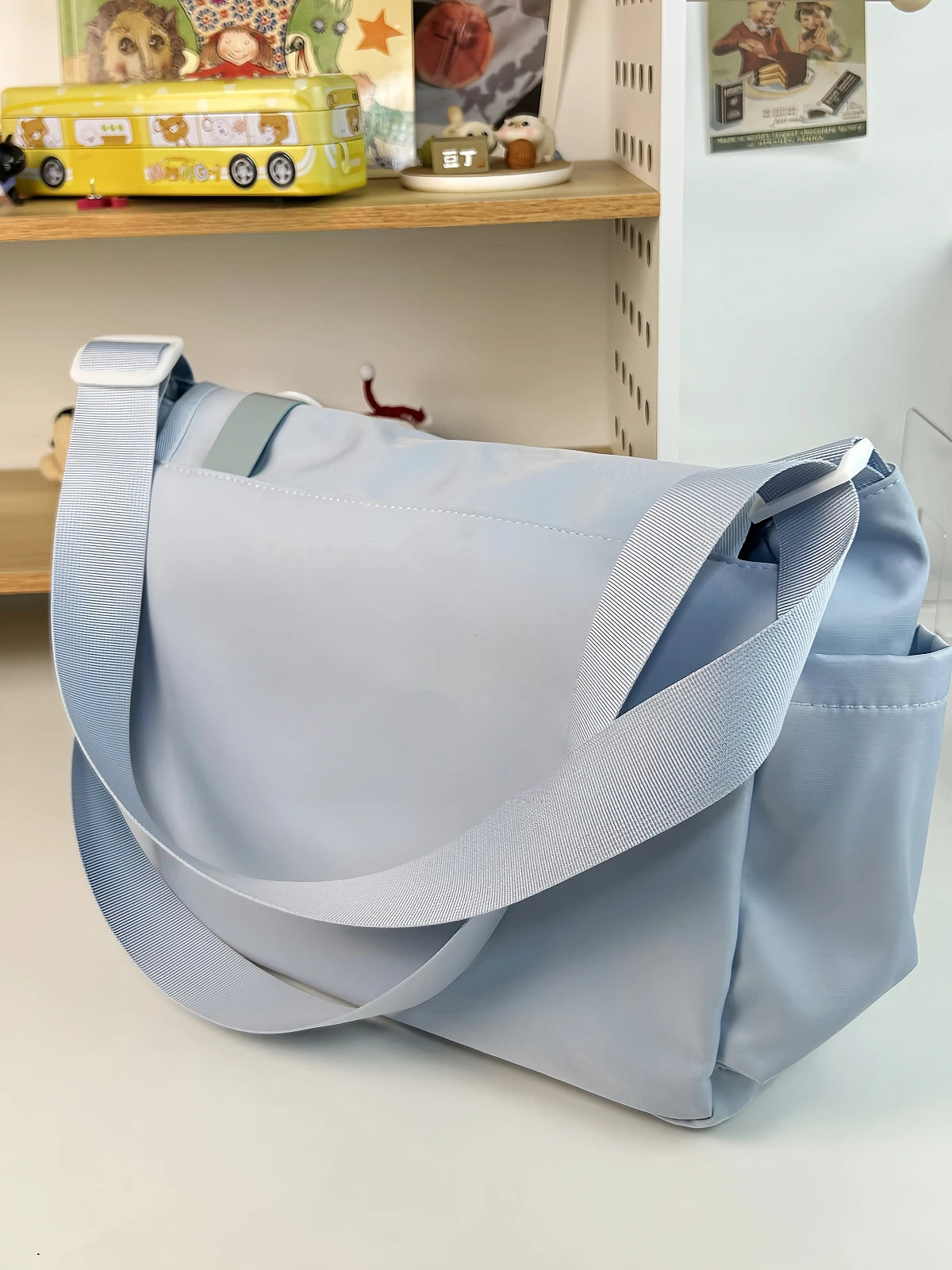 Y2K Japanese Harajuku School Bag — 2024 Transparent Itabag Crossbody for Teenage Girls with DIY Badge Display Plate