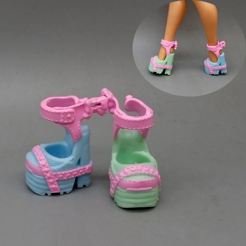 Little Kids 25CM Winter Doll Shoes – Boots & High Heels Accessories, Perfect Birthday Gift for Girls