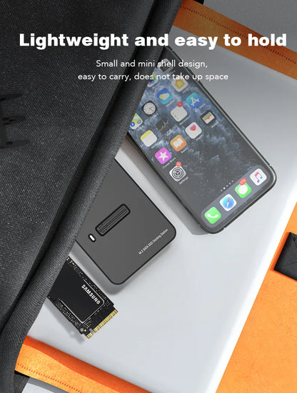 Blueendless External SSD Hard Disk NVME Enclosure – 10G Online Reading/Writing Speed, M.2 NVME SD Docking Station Case
