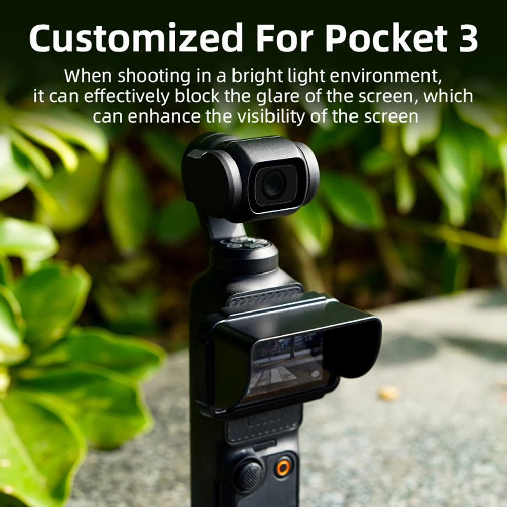 DJI Osmo Pocket 3 Sun Shade — Quick Release Lightweight Camera Screen Cover